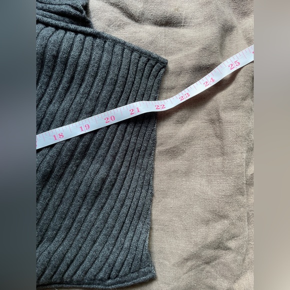 Free People Grey Wool Blend Love & Harmony Ribbed Asymmetric Sweater XS - Picture 10 of 10